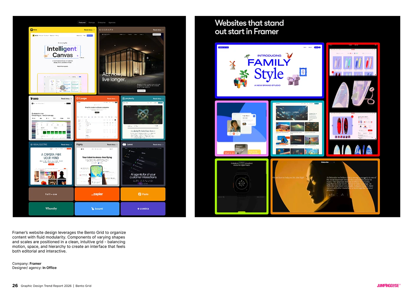 Modern bento grid layout showcasing modular design and visual order